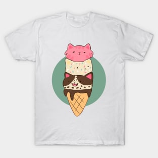 Cat ice cream cone T-Shirt